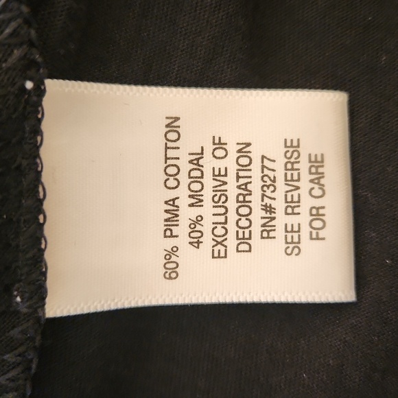 ELLE Women's Black Button Front V-Neck Rose Bud Detail Cardigan Sweater Size XS - Picture 10 of 11